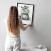 Hippo WB0958 10 Картина за детска стая с хипопотамче