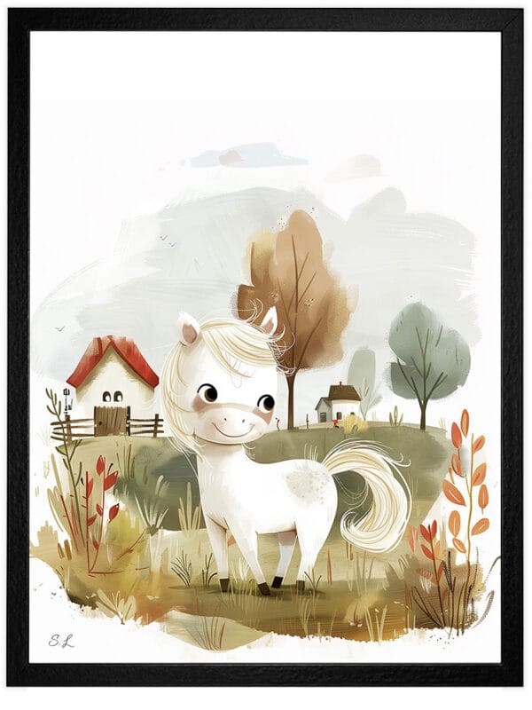 Картина за детска стая с конче 4