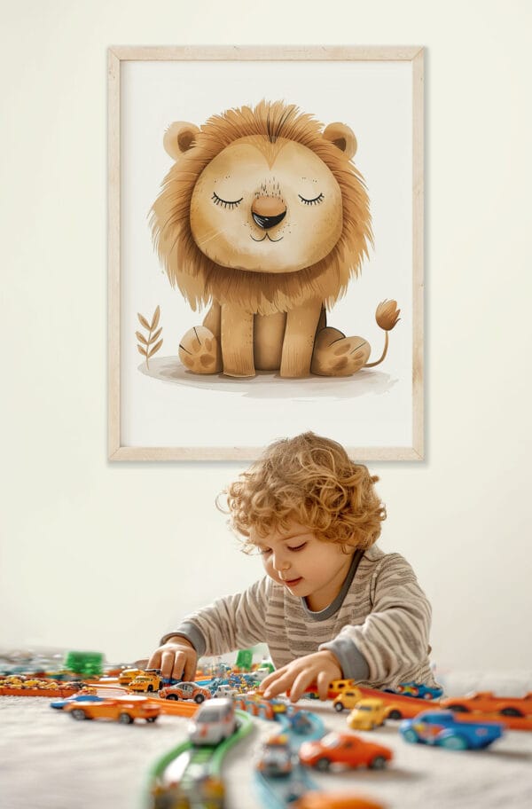 Lion WB0955 15 Картина за детска стая с лъвче