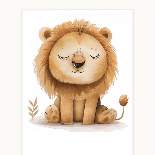 Lion WB0955 4 Картина за детска стая с лъвче