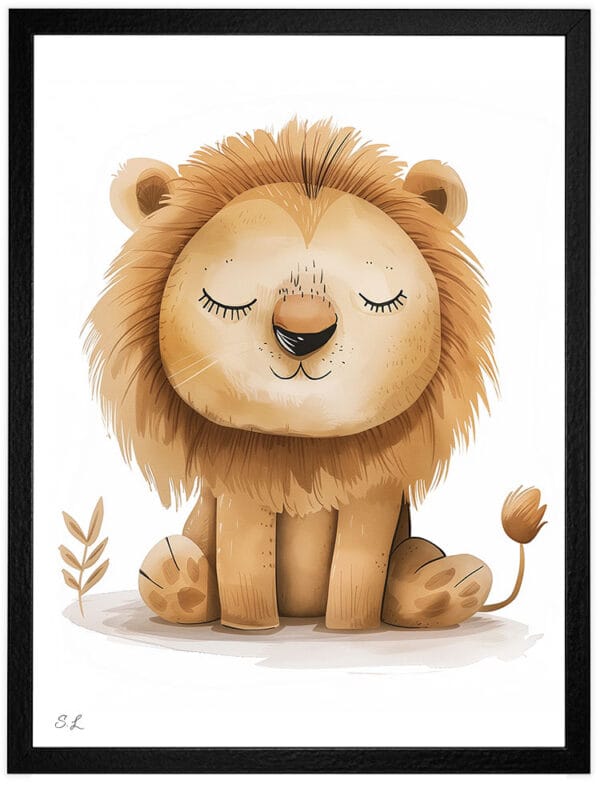 Lion WB0955 7 Картина за детска стая с лъвче