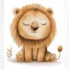 Lion WB0955 8 Картина за детска стая с лъвче