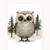 Owl WB0914 3 Картина за детска стая с бухалче 4
