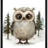 Owl WB0914 6 Картина за детска стая с бухалче 4