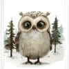 Owl WB0914 7 Картина за детска стая с бухалче 4