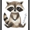 Raccoon WB0936 6 Картина за детска стая с енотче