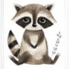 Raccoon WB0936 7 Картина за детска стая с енотче