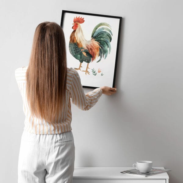 Rooster WB0930 10 Картина за детска стая с петленце