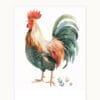 Rooster WB0930 3 Картина за детска стая с петленце