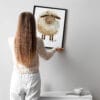 Sheep WB0929 10 Картина за детска стая с овчица 2