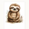 Sloth WB0941 3 Картина за детска стая с ленивец