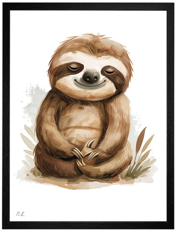 Sloth WB0941 6 Картина за детска стая с ленивец