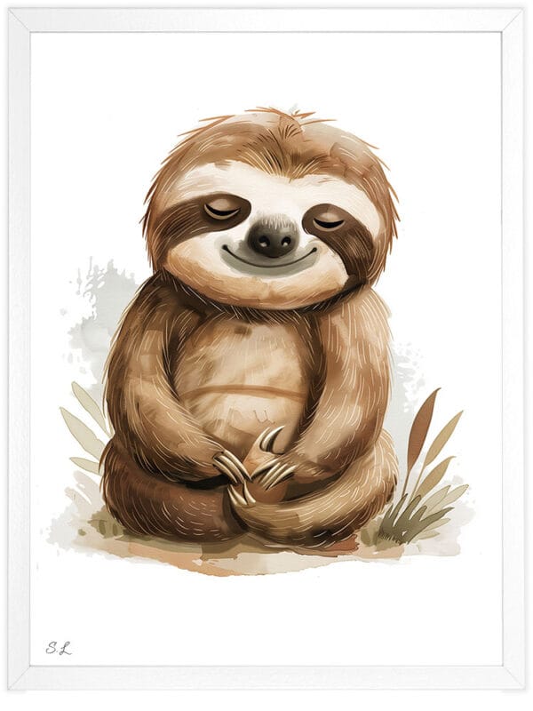 Sloth WB0941 7 Картина за детска стая с ленивец