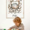 Картина за детска стая със зодия Рак 4