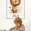 WB0789 luv 11 Картина за детска стая със зодия Лъв 4