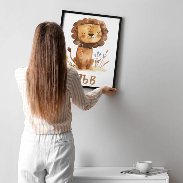 WB0789 luv 7 Картина за детска стая със зодия Лъв 4