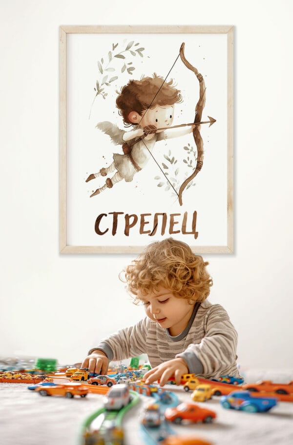 WB0792 strelec 11 Картина за детска стая със зодия Стрелец 3
