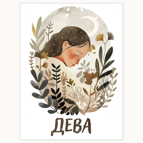 Картина за детска стая със зодия Дева 3