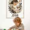 Картина за детска стая със зодия Дева 3