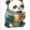 Картина за детска стая  с пандичка с книжка