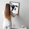 Картина за детска стая с делфинче