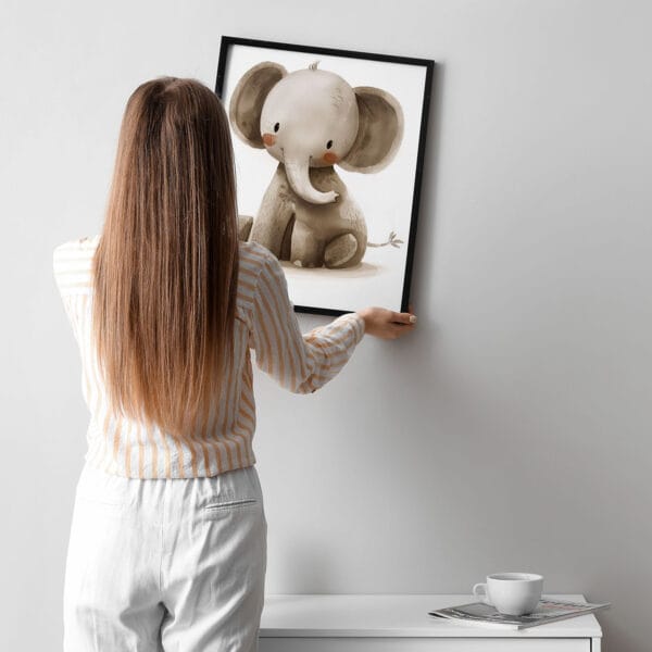 Картина за детска стая със слонче 3