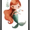 Картина за детска стая с русалка