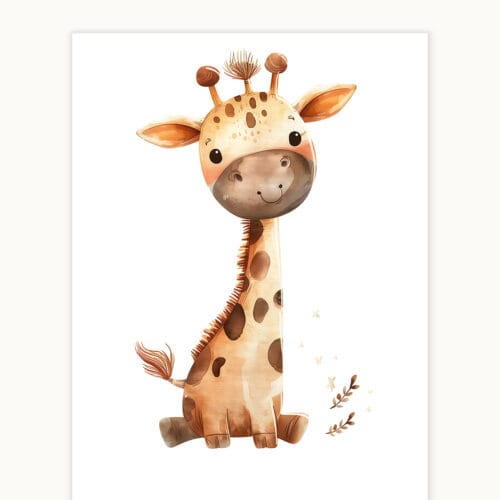 giraffe WB0962 3 Картина за детска стая с жирафче