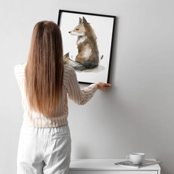 wolf WB0940 10 Картина за детска стая с вълче