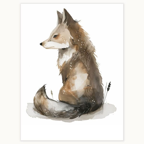 wolf WB0940 3 Картина за детска стая с вълче