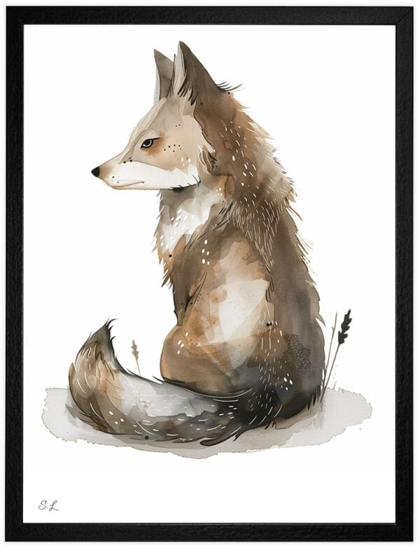 wolf WB0940 6 Картина за детска стая с вълче