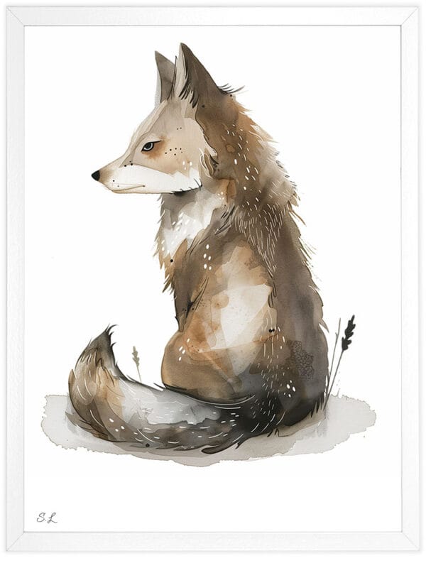 wolf WB0940 7 Картина за детска стая с вълче