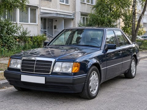 Примерна снимка: тъмносин Mercedes W124
