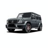 Картина джип за офис: тъмносив боксов автомобил с вертикална решетка и червени спирачки Картина джип за офис: тъмносив боксов автомобил с вертикална решетка и червени спирачки