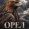 Картина орел мухи не лови: орел в профил пред буреносно небе и планини