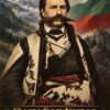 Картина Панайот Хитов: мъж с дълги мустаци в кремава жилетка, с патрони и пояс с нож, надпис „ПАНАЙОТ ХИТОВ“ Картина Панайот Хитов: мъж с дълги мустаци в кремава жилетка, с патрони и пояс с нож, надпис „ПАНАЙОТ ХИТОВ“